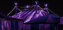 purple circus tent image